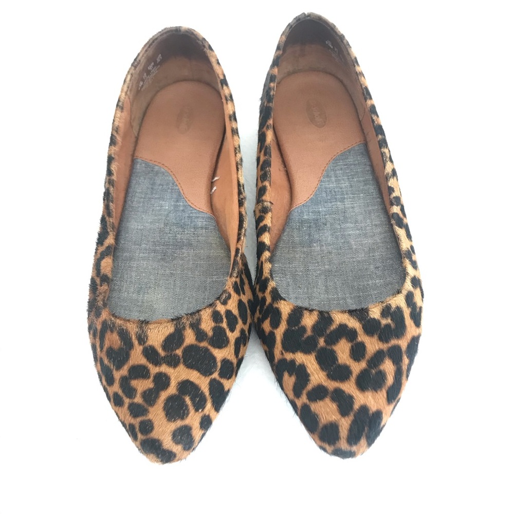 Dr. Scholl's Calf Hair Leopard animal print flats